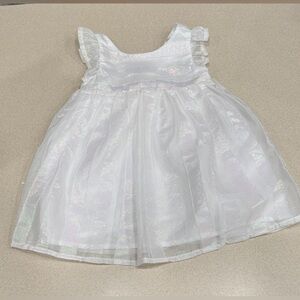 White Shimmer Sleeveless Dress 2T cat & Jack